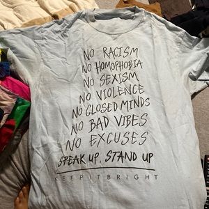 Light Blue Social Justice Shirt